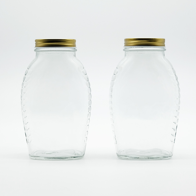 Clear Queenline Honey Jar 330ml 660ml With Screw Lid
