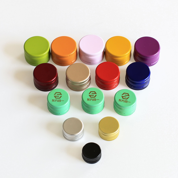 28mm Ropp Lid Cover Aluminum Screw Cap For Soft Drinks Glass Bottle